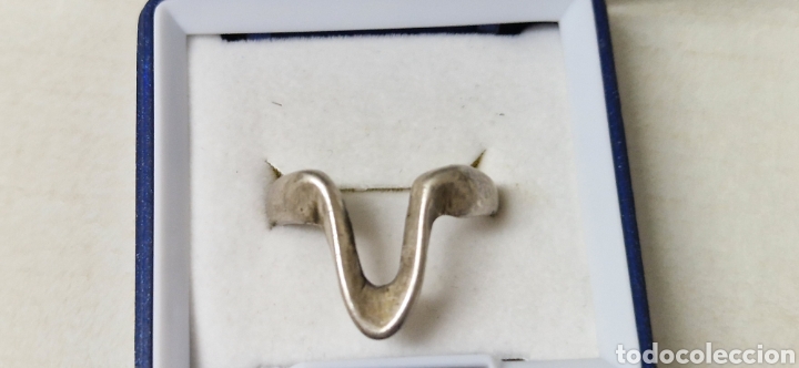Joyeria: ANILLO DE PLATA DE LEY COMPROBADO FORMA V - Foto 5