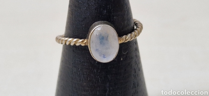 Joyeria: ANILLO DE PLATA DE LEY Y PIEDRA LUNA - Foto 1