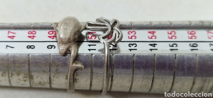 Joyeria: 2 ANILLOS EN PLATA DE LEY COMPROBADO - Foto 1