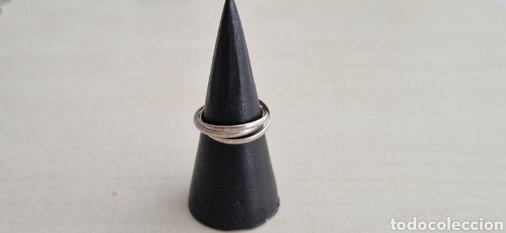 Joyeria: ANILLO EN 3 ANILLOS DE PLATA DE LEY COMPROBADO - Foto 2