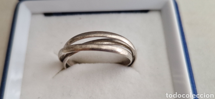 Joyeria: ANILLO EN 3 ANILLOS DE PLATA DE LEY COMPROBADO - Foto 5
