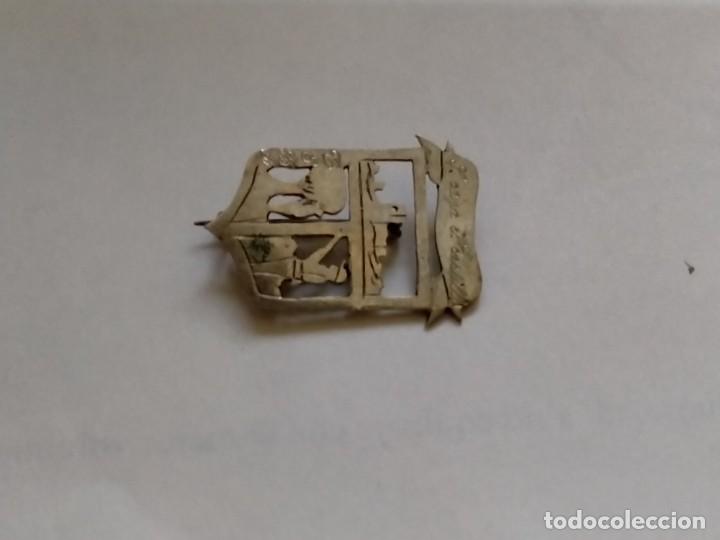 Joyeria: broche antiguo de teba en plata - Foto 1