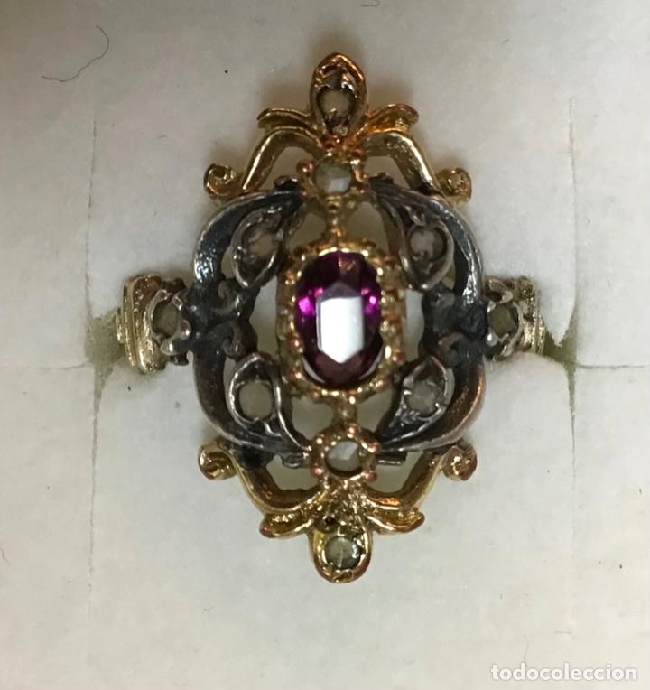Joyeria: ANILLO DE PLATA-CHAPA EN ORO-PIEDRAS - Foto 4