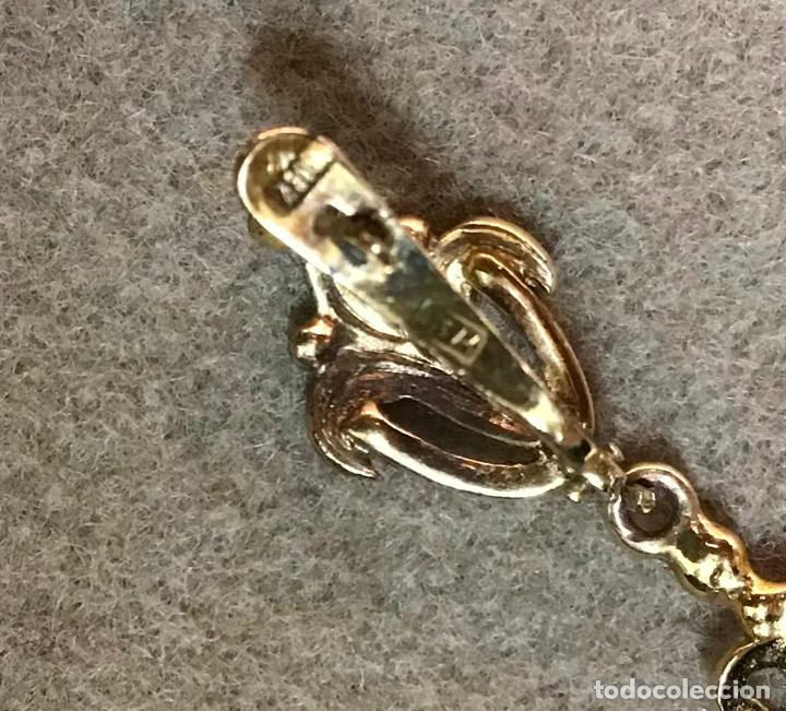 Joyeria: PENDIENTES DE PLATA-CHAPADO EN ORO-PIEDRA - Foto 4