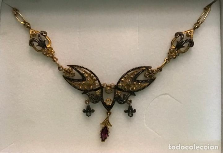Joyeria: COLLAR PLATA-CHAPADO EN ORO-PIEDRAS - Foto 2