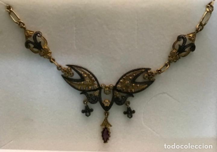 Joyeria: COLLAR PLATA-CHAPADO EN ORO-PIEDRAS - Foto 3