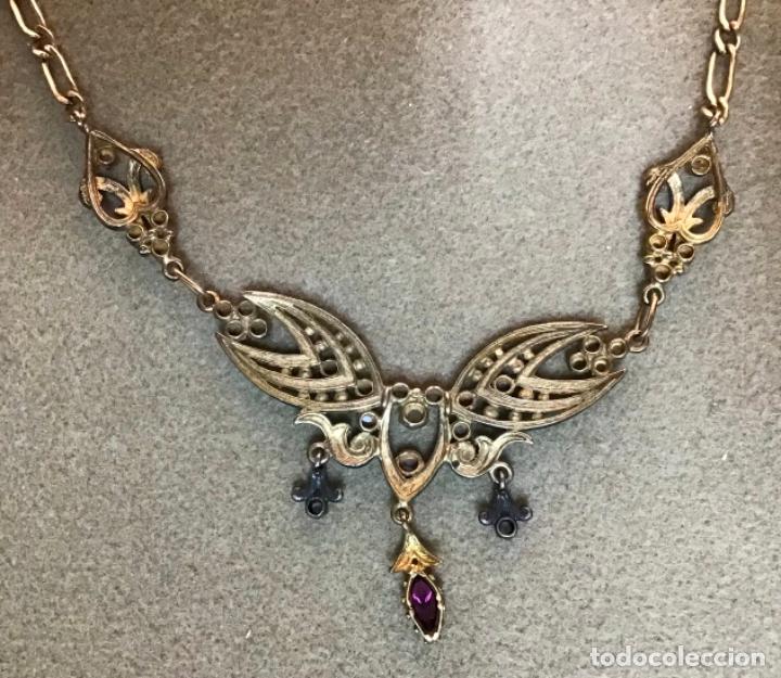 Joyeria: COLLAR PLATA-CHAPADO EN ORO-PIEDRAS - Foto 4