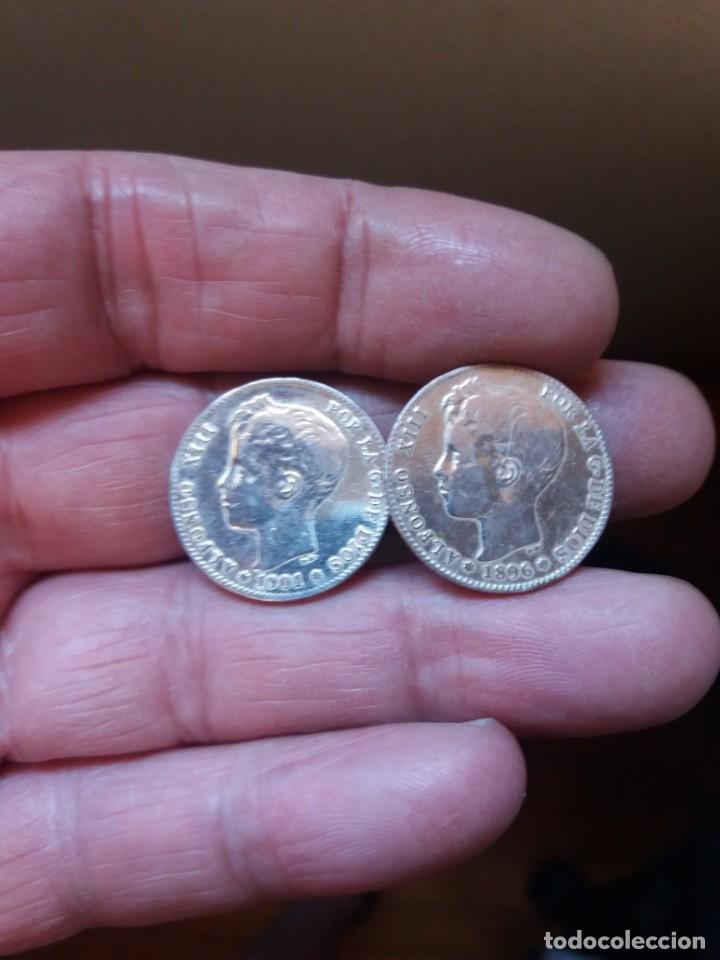 Joyeria: pendientes con monedas de plata - Foto 1