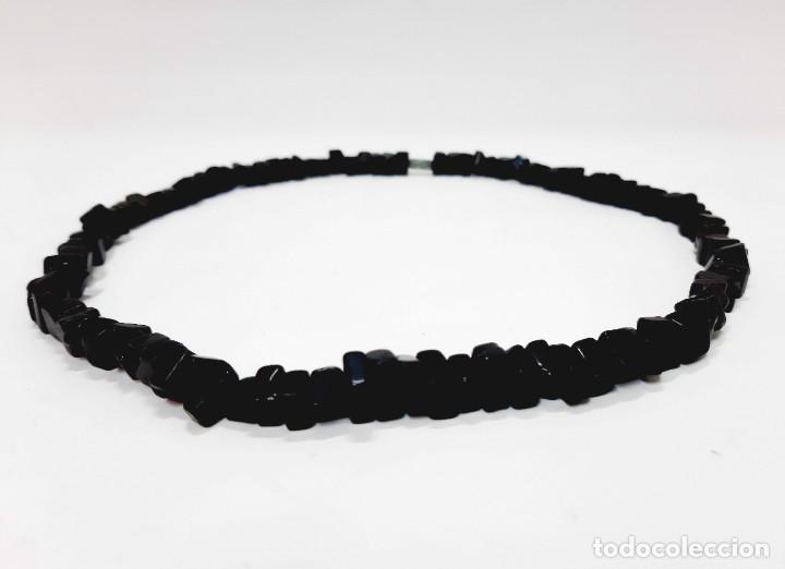 Joyeria: Collar de astillas de &oacute;nix negro - Foto 3