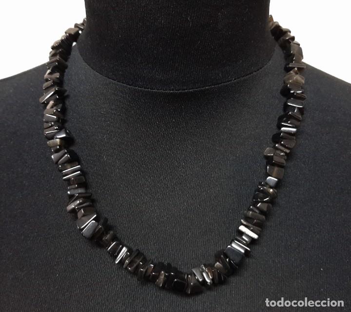 Joyeria: Collar de astillas de &oacute;nix negro - Foto 4