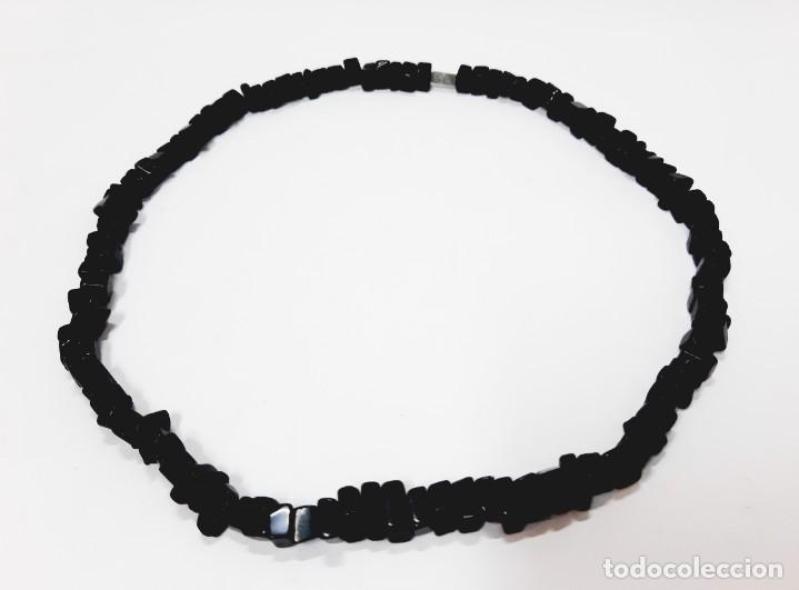 Joyeria: Collar de astillas de &oacute;nix negro - Foto 5