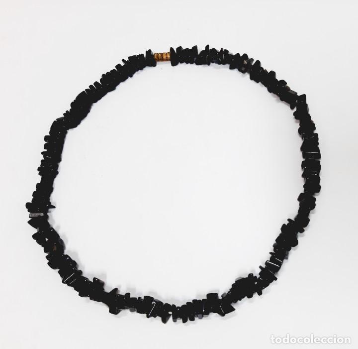 Joyeria: Collar de astillas de &oacute;nix negro - Foto 7