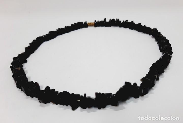 Joyeria: Collar de astillas de &oacute;nix negro - Foto 8