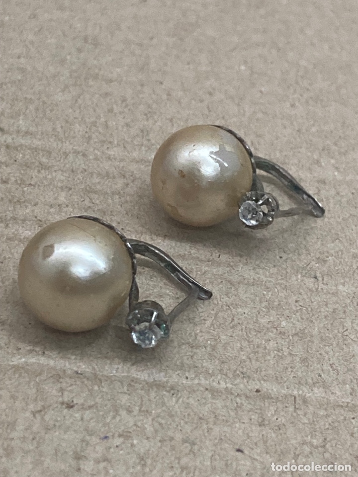Joyeria: Pendientes de plata y perla /P170 - Foto 1
