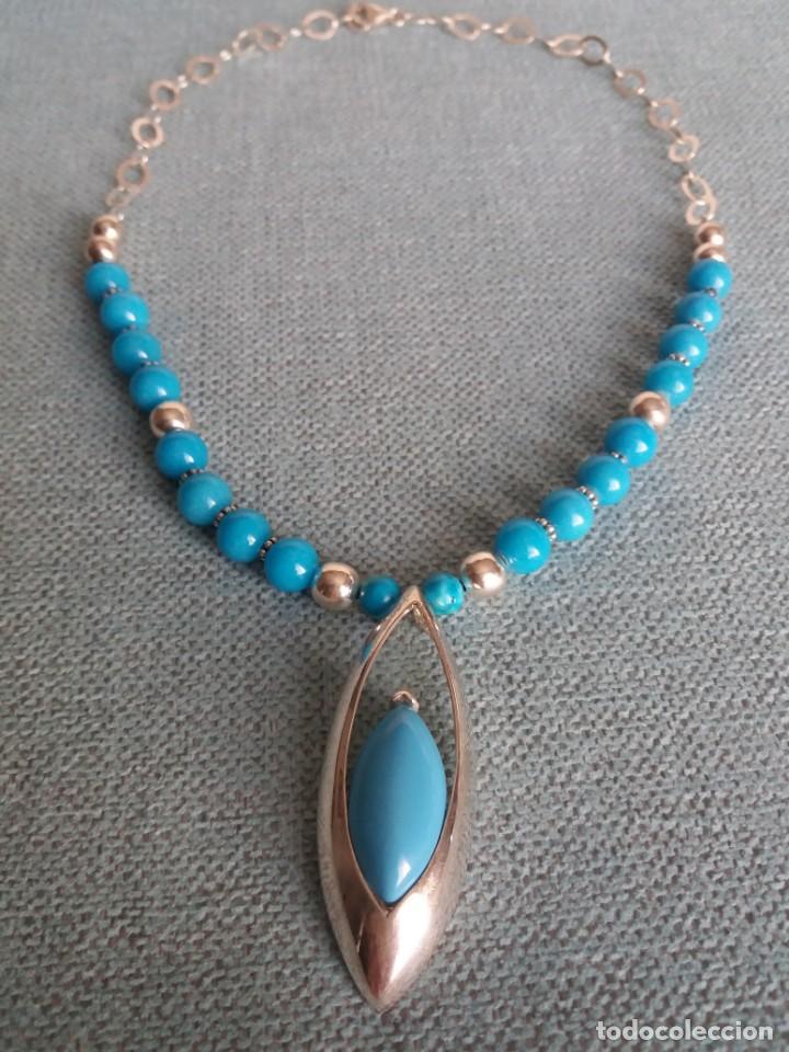 Joyeria: COLLAR TURQUESAS Y PLATA DE LEY - Foto 2