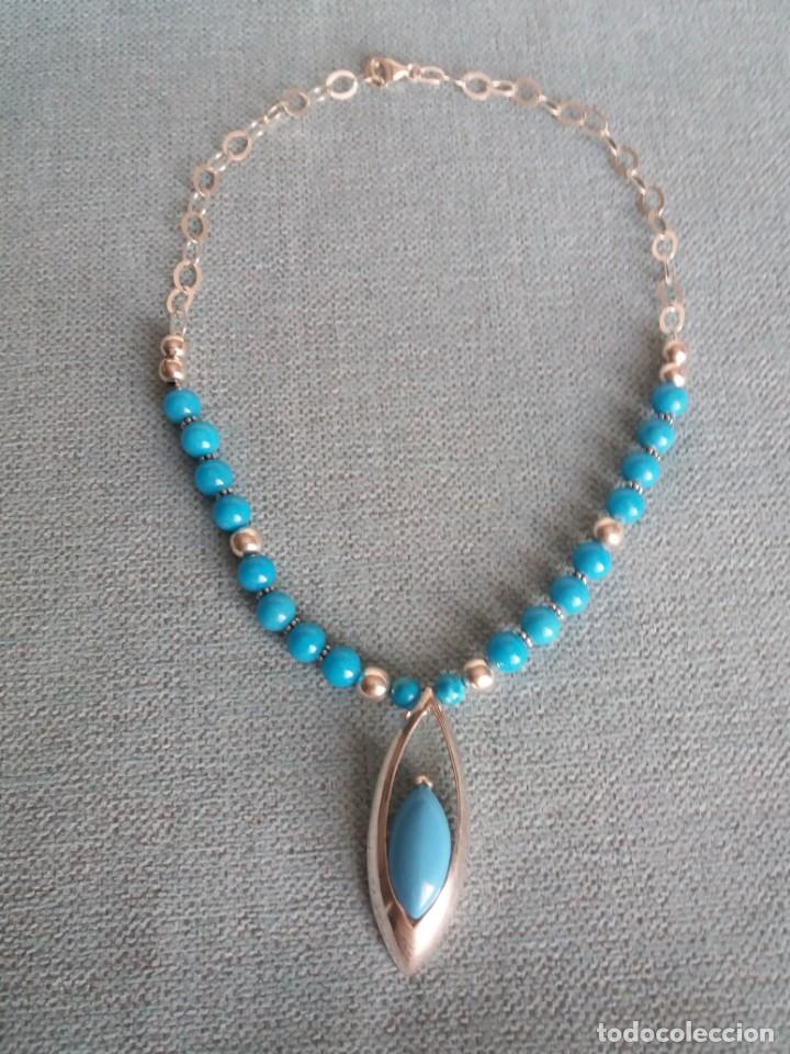 Joyeria: COLLAR TURQUESAS Y PLATA DE LEY - Foto 3