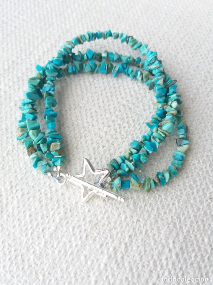 Joyeria: PULSERA TURQUESAS Y PLATA DE LEY - Foto 1