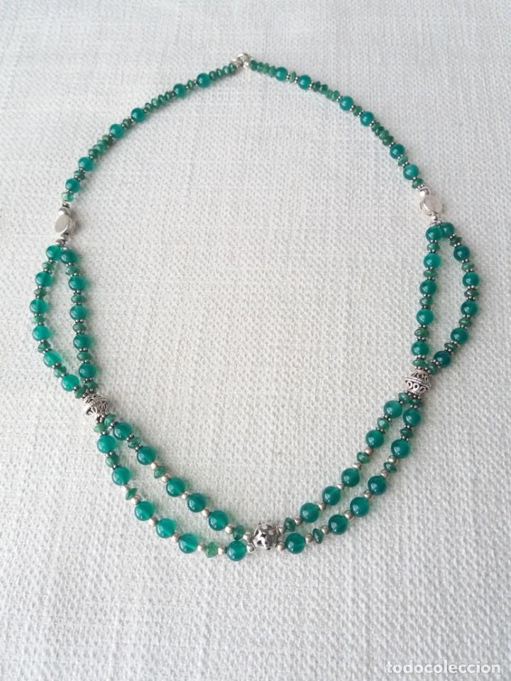 Joyeria: COLLAR CUARZO VERDE Y PLATA DE LEY - Foto 1
