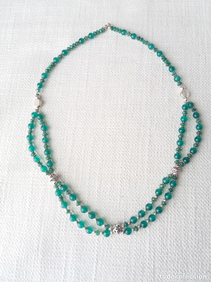 Joyeria: COLLAR CUARZO VERDE Y PLATA DE LEY - Foto 6