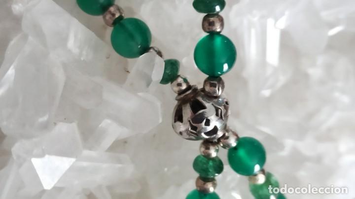 Joyeria: COLLAR CUARZO VERDE Y PLATA DE LEY - Foto 5