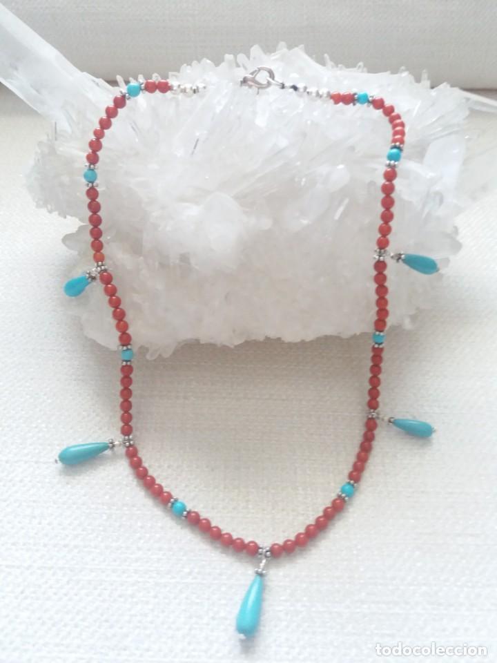 Joyeria: COLLAR CORAL Y TURQUESAS - Foto 1
