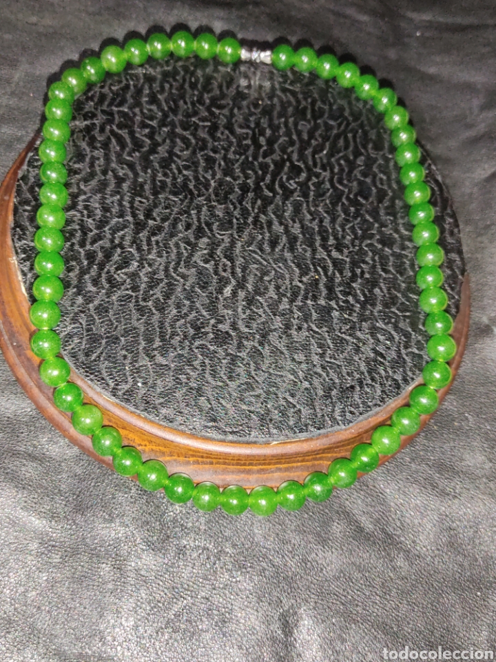 Joyeria: Collar de jade o jadeita verde. - Foto 2