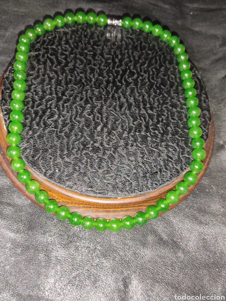 Joyeria: Collar de jade o jadeita verde. - Foto 3