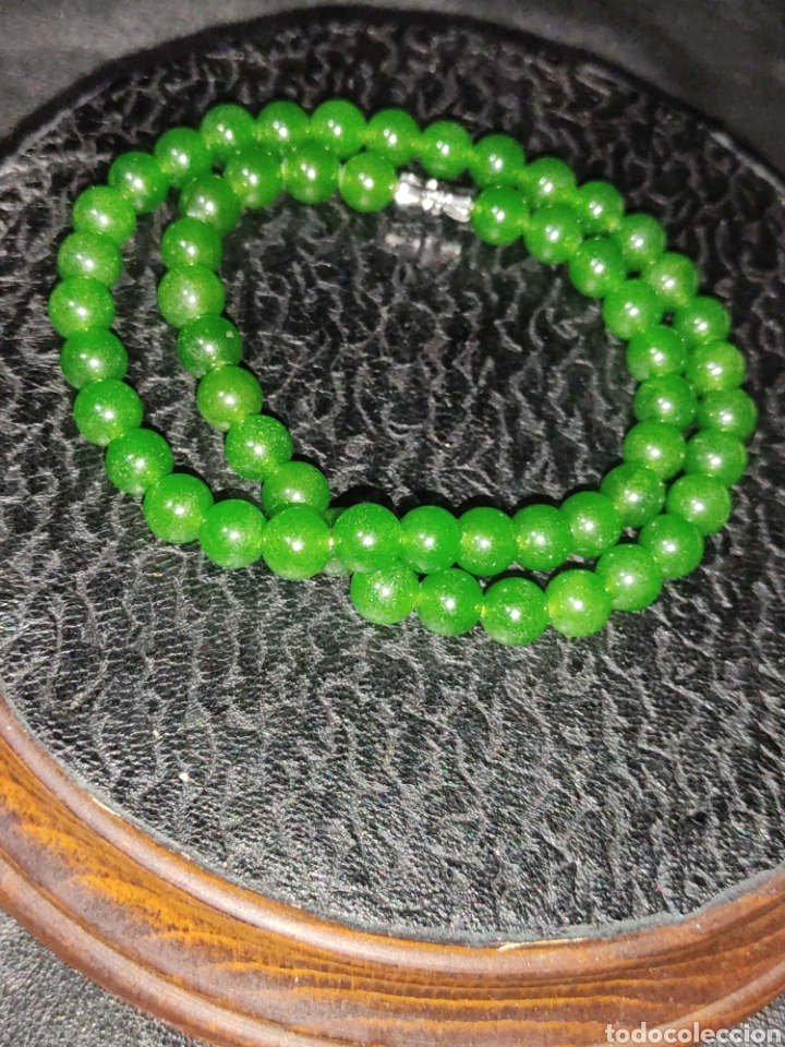 Joyeria: Collar de jade o jadeita verde. - Foto 5