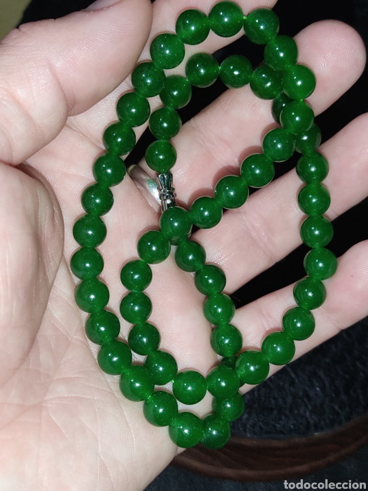 Joyeria: Collar de jade o jadeita verde. - Foto 7