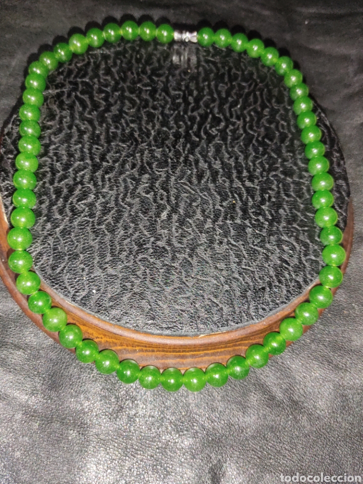 Joyeria: Collar de jade o jadeita verde. - Foto 1