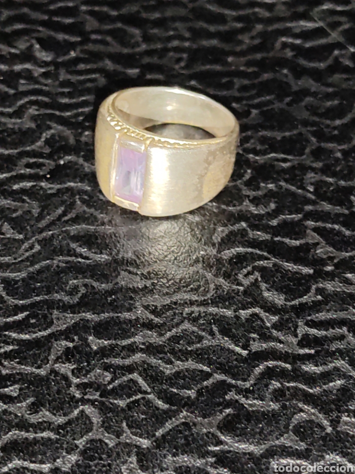 Joyeria: Anillo de plata 925 con amatista natural. - Foto 6