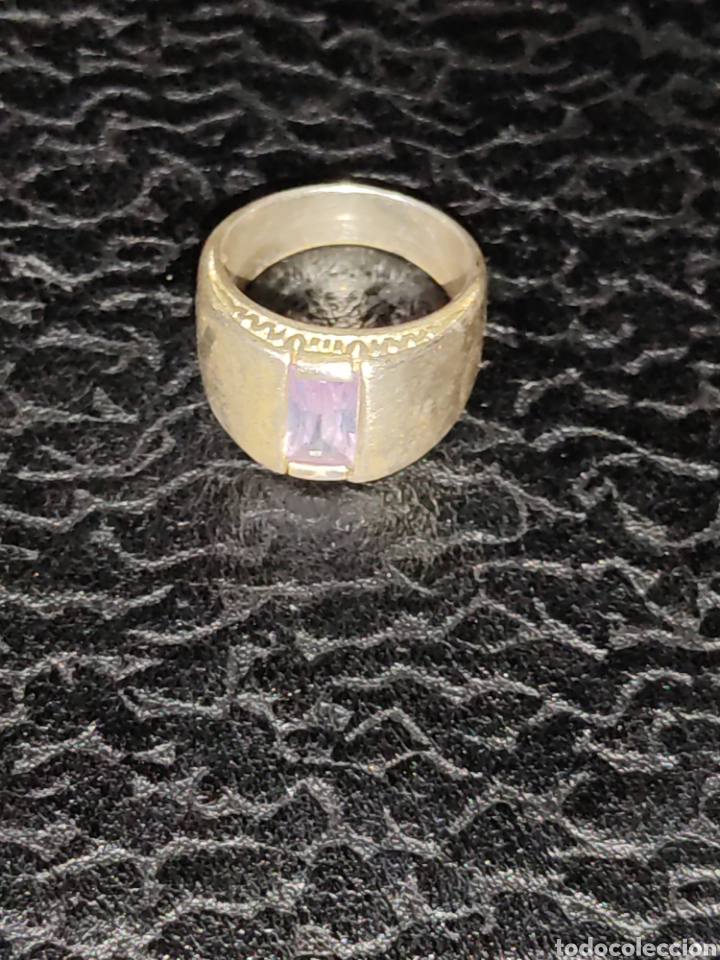 Joyeria: Anillo de plata 925 con amatista natural. - Foto 1