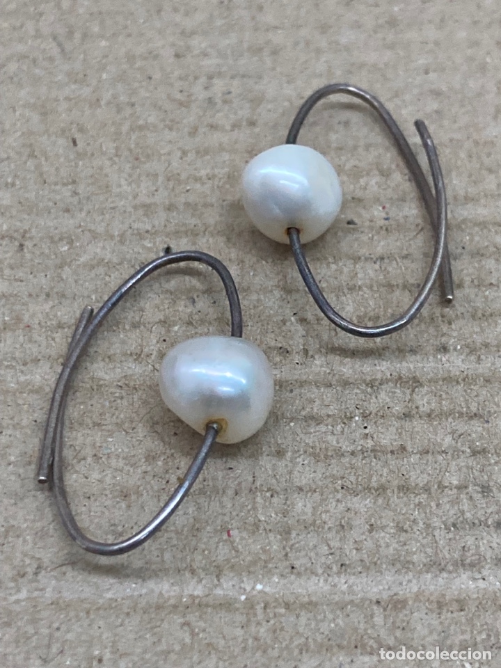 Joyeria: Pendientes de plata y perlas /P170 - Foto 1