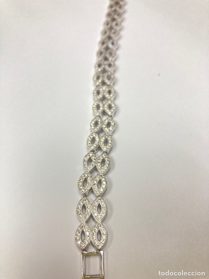 Joyeria: Pulsera de plata rodiada y circonitas - Foto 4