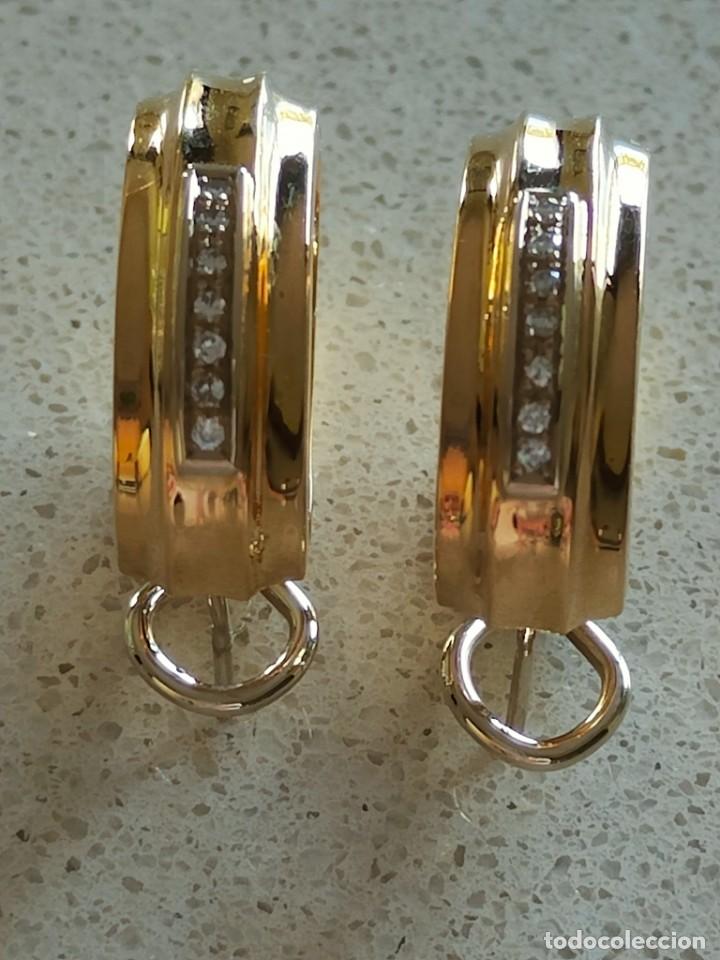 Joyeria: AROS ORO 18K Y BRILLANTES - Foto 1
