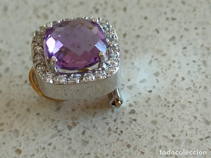 Joyeria: PENDIENTES ORO BLANCO 18K Y AMATISTA - Foto 10