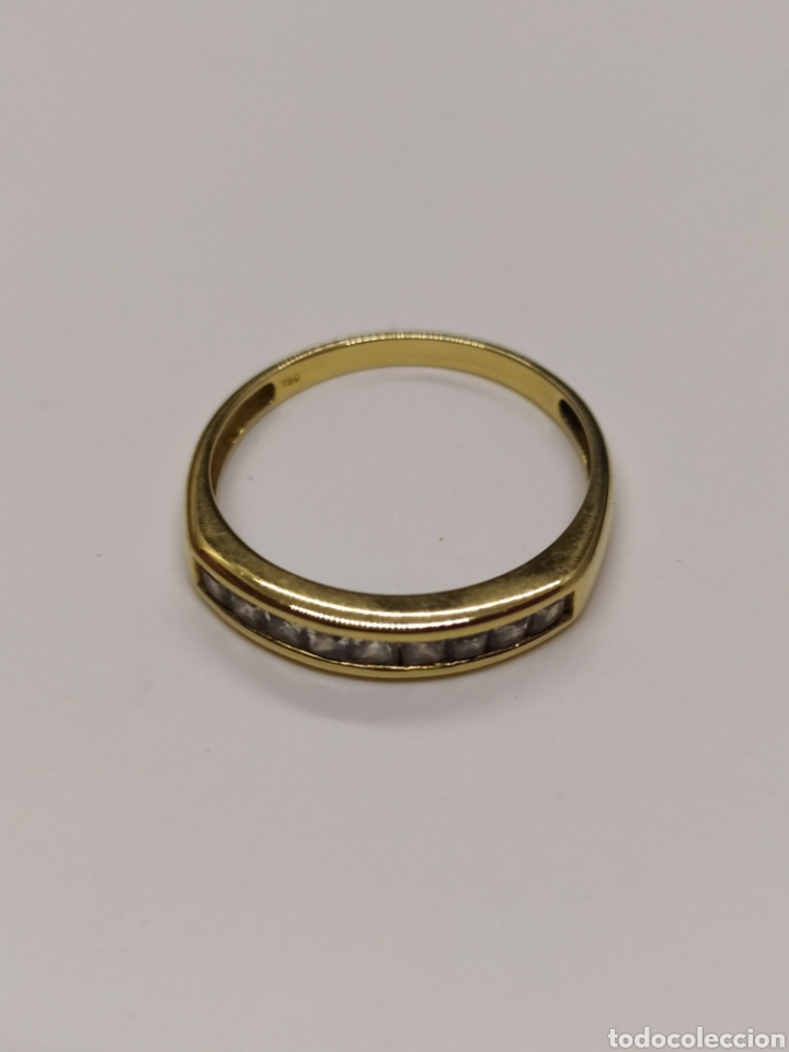 Joyeria: Anillo de oro tipo alianza. Oro 18k. - Foto 6
