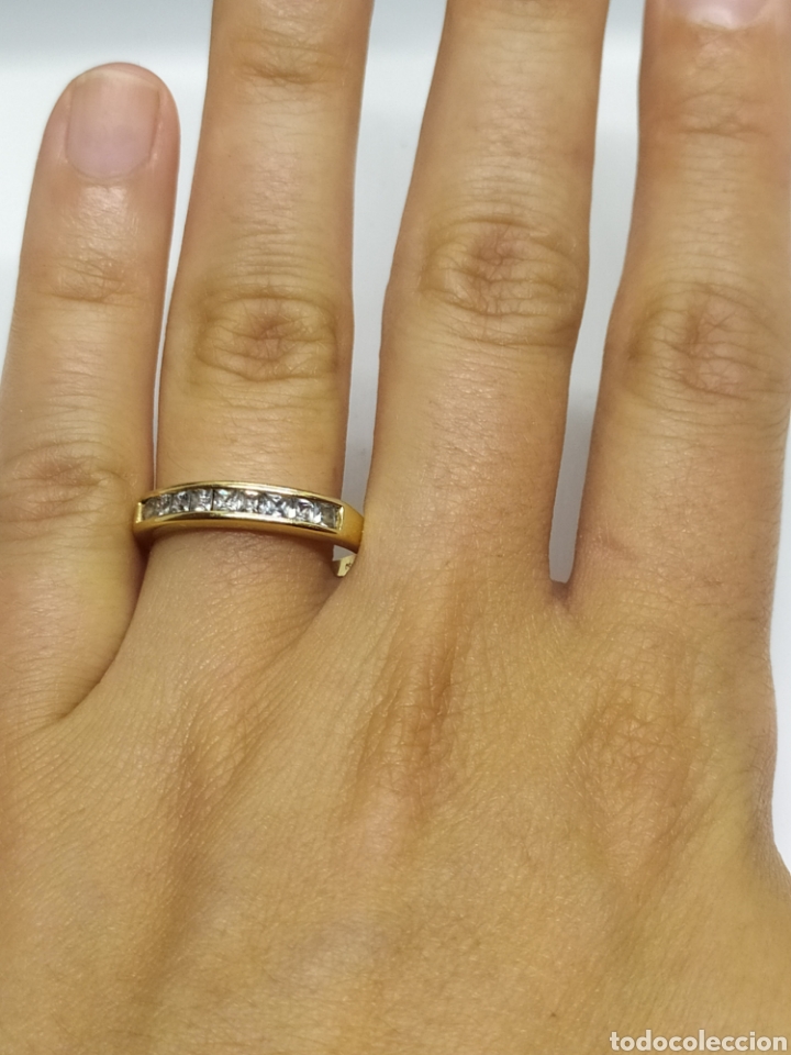 Joyeria: Anillo de oro tipo alianza. Oro 18k. - Foto 7