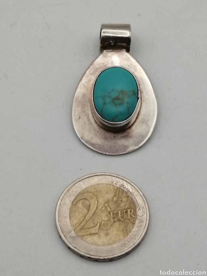 Joyeria: Colgante plata de ley y turquesa - Foto 2