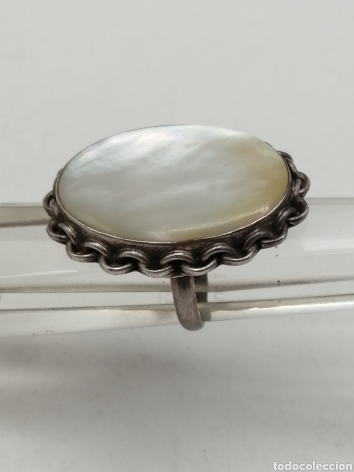 Joyeria: Anillo plata de ley y n&aacute;car - Foto 3