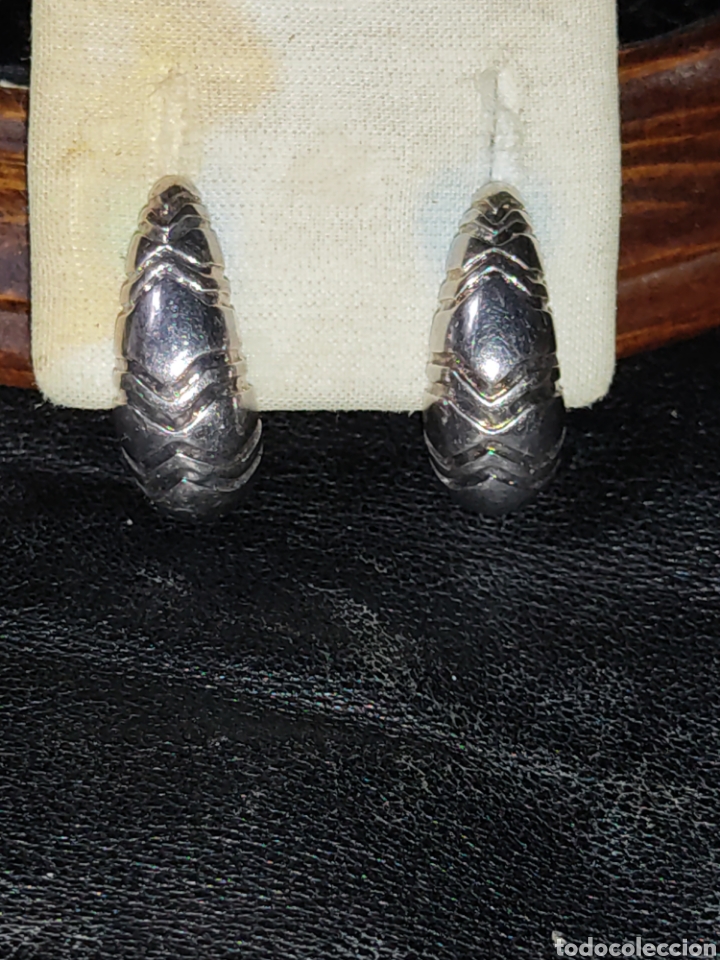 Joyeria: Pendientes de plata contrastada 925, vintage. - Foto 2
