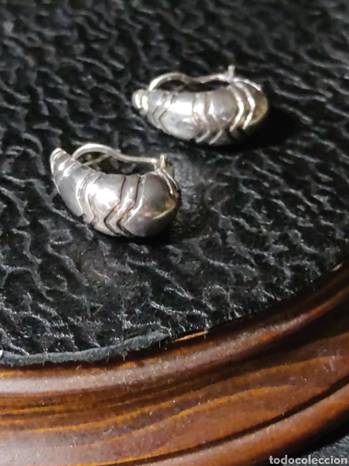 Joyeria: Pendientes de plata contrastada 925, vintage. - Foto 4