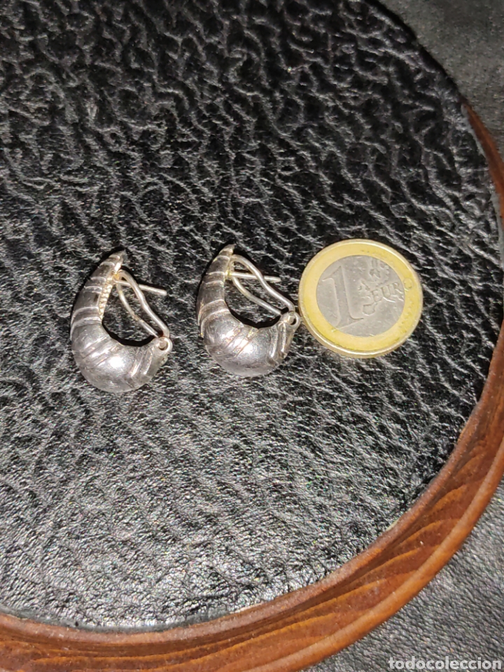 Joyeria: Pendientes de plata contrastada 925, vintage. - Foto 5