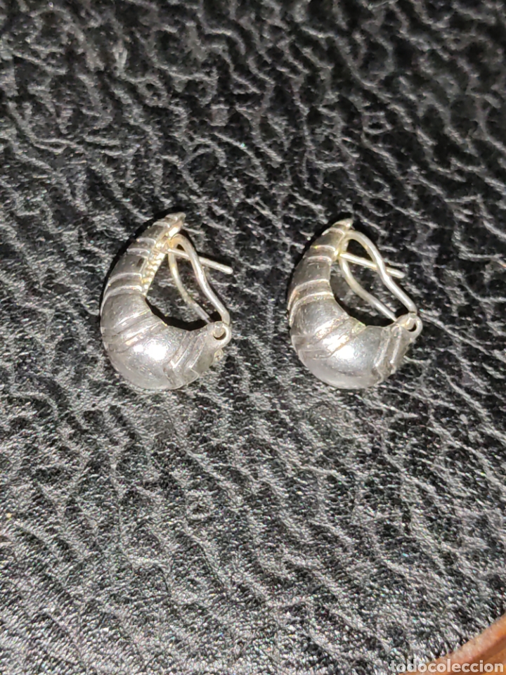 Joyeria: Pendientes de plata contrastada 925, vintage. - Foto 7