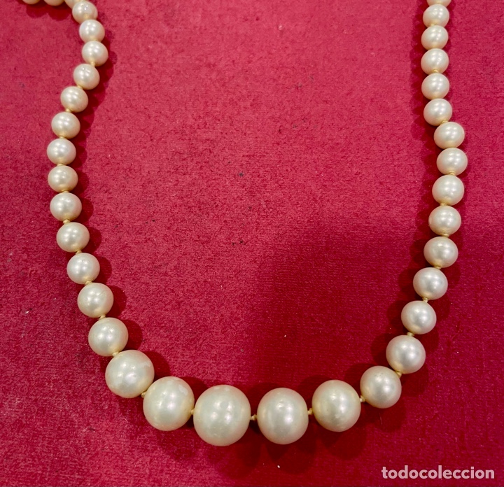Joyeria: Antiguo collar de perlas. - Foto 2
