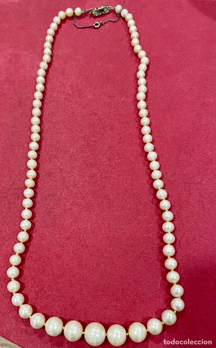 Joyeria: Antiguo collar de perlas. - Foto 1