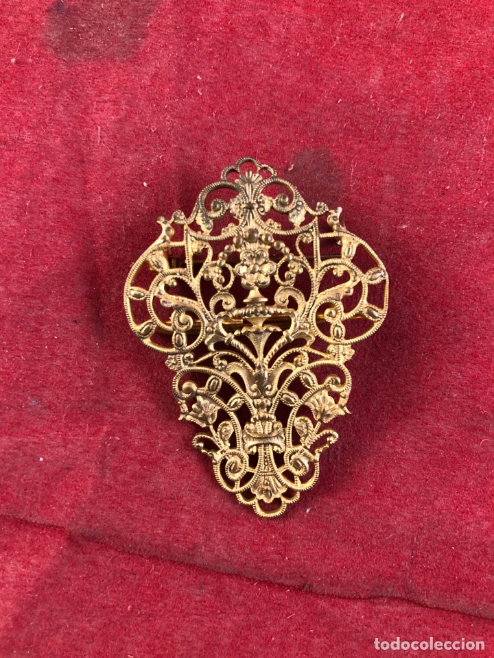 Joyeria: Broche dorado antiguo - Foto 1