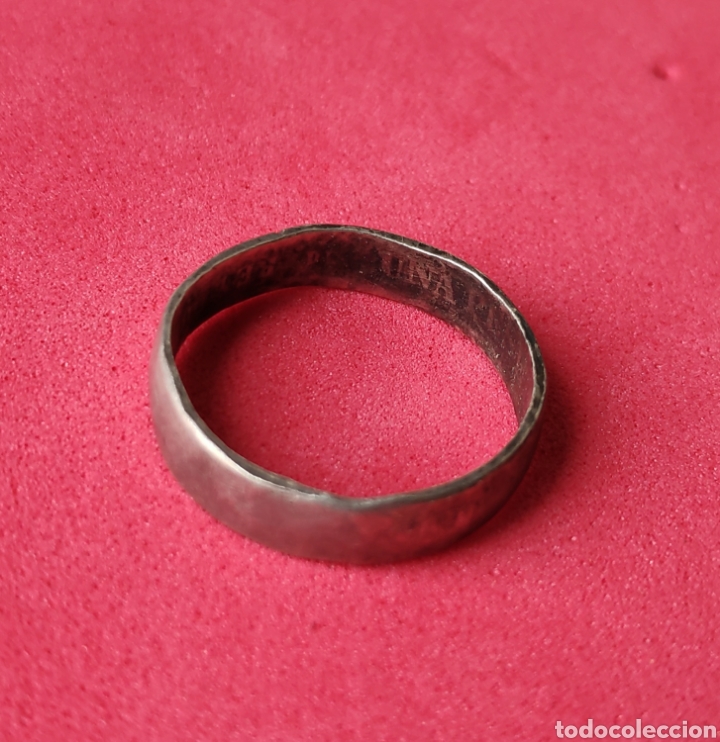 Joyeria: ANTIGUO ANILLO DE PLATA TIPO ALIANZA - Foto 1