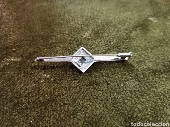 Joyeria: Antiguo broche de plata y azabache. REF-1028 - Foto 2
