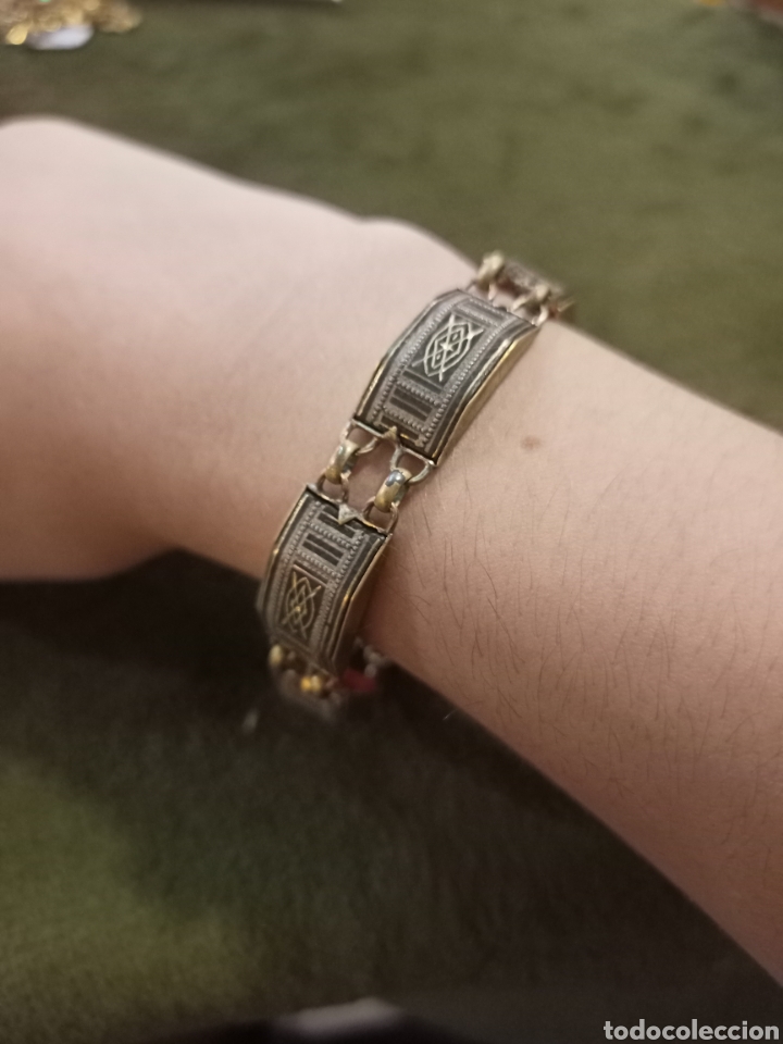 Joyeria: Antigua pulsera damasquinado. REF-5792 - Foto 1
